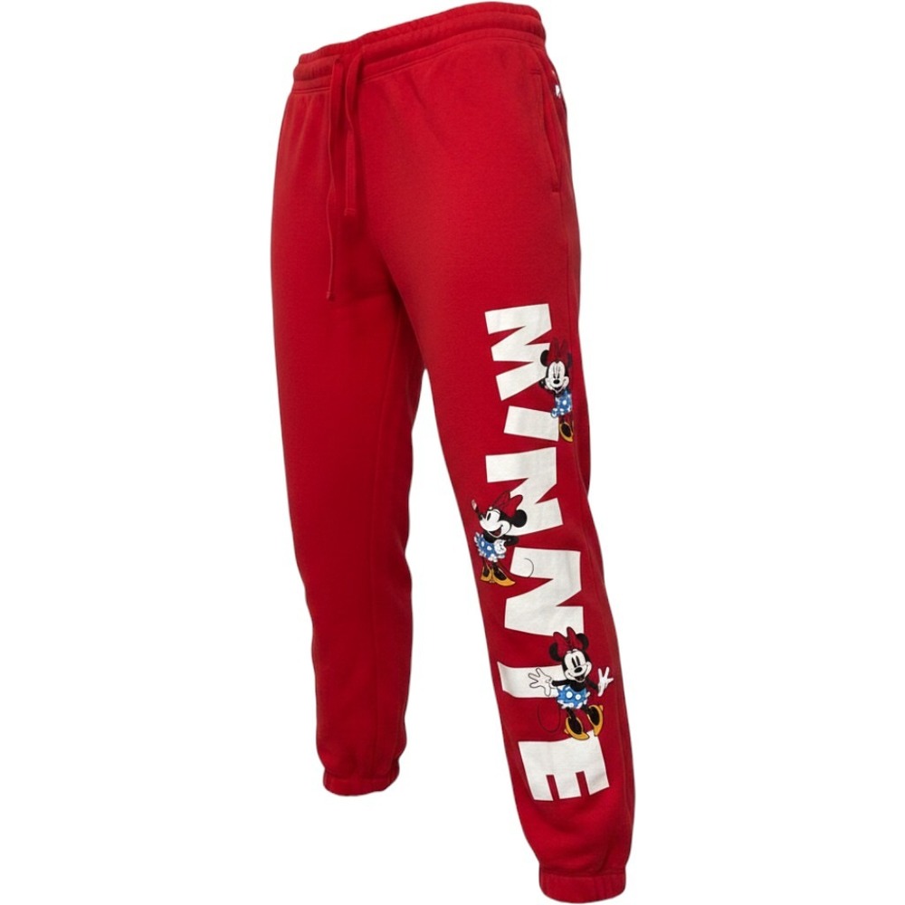 Disney Minnie Mouse Joggers Medium Red Polyester Blend Athleisure Sweatpants